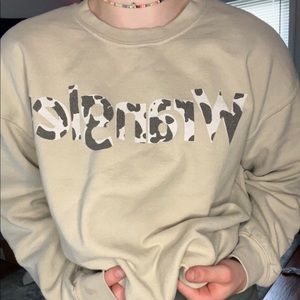 Cowprint wrangler sweatshirt
